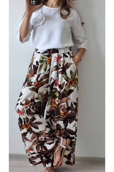 GLAMSI Viscose trousers with prints