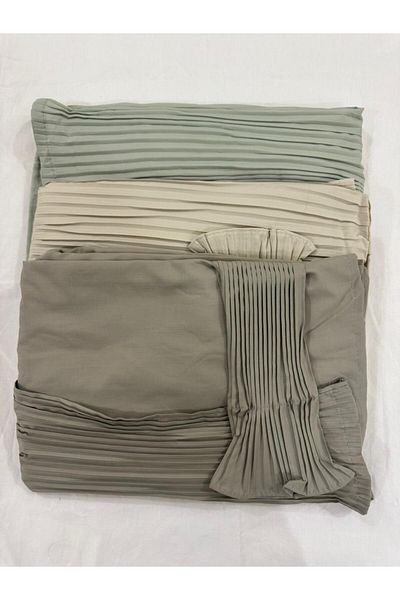 Gerenic Cold cotton prayer shawl, open to wear, set of 3 pieces in different colors