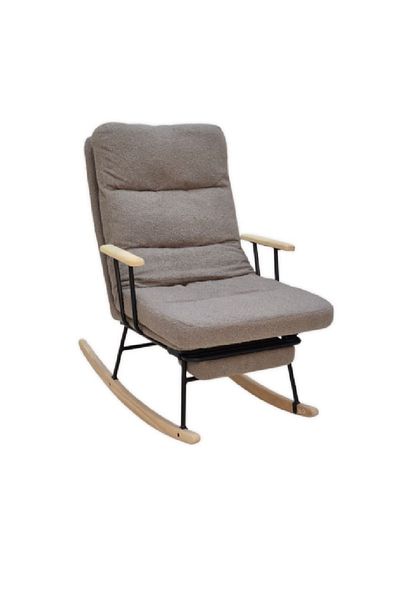 rexa Simple Modern Recliner Chair – Adjustable Backrest & Footrest for Home Comfort coffee color