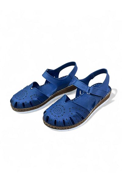 PATRON SHOES Women's Genuine Leather Closed-Front Orthopedic Sandals