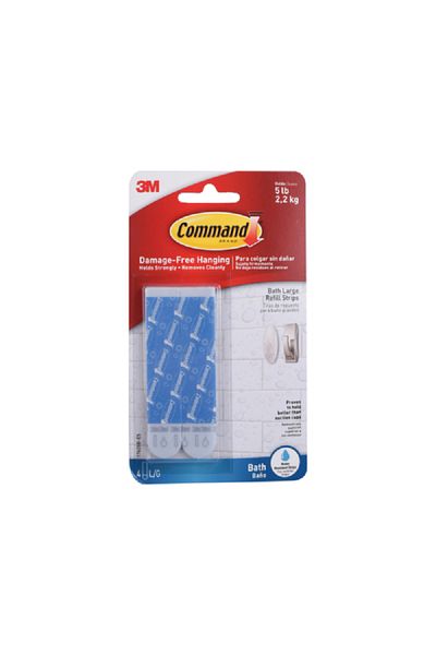 COMMAND 4-Piece Adhesive Replacement Strip Blue