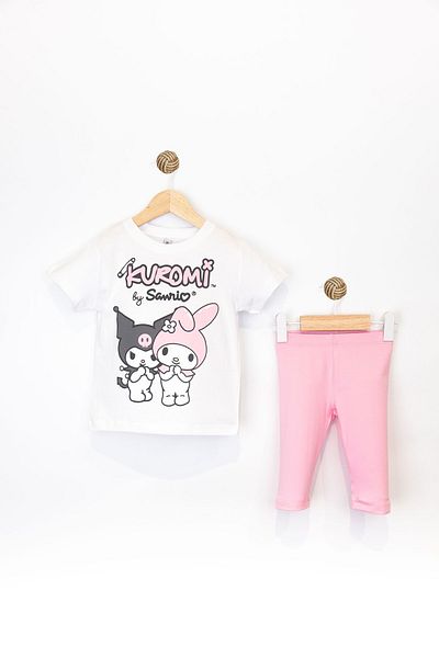 DMB BOYS & GIRLS Kuromi Printed Flexible Leggings Girl's Set
