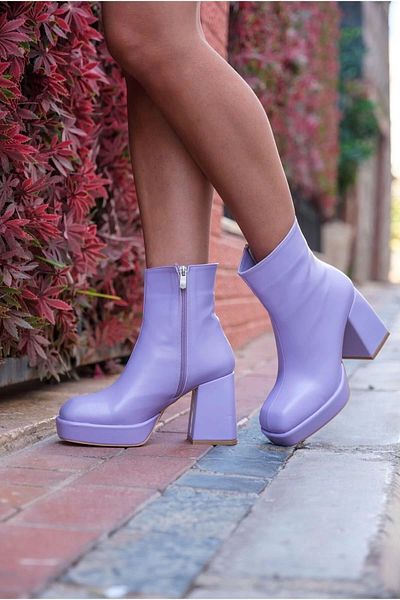 PayBuy Stylish Design Thick Heel Platform Boots Stylish and Elegant Evening Dress Shoes