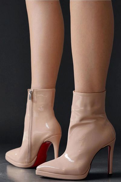 PayBuy Stylish Design Short Platform Heeled Boots Stylish and Elegant Evening Dress Shoes