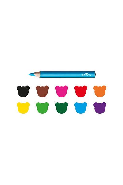 CARIOCA Carioca Jumbo Baby Triangle Dry Paint Pen 10 Pack (+2 Years)