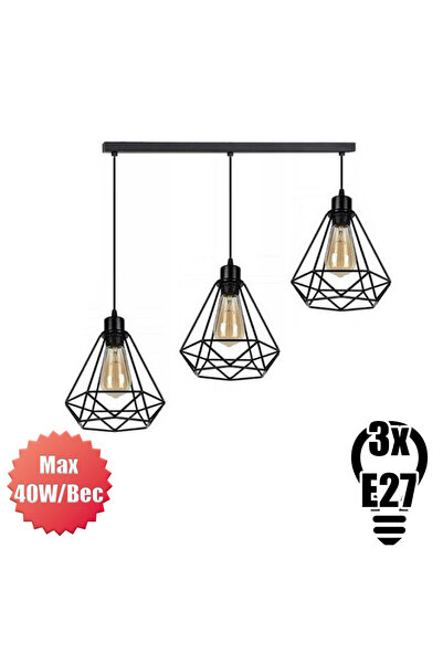 LED CONCEPT Lustra Retro 3 Pendule Suport Liniar