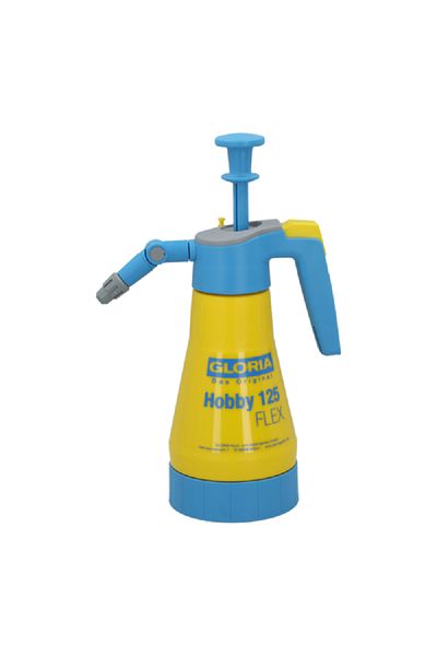 Gloria Hobby 125 Flex Hand Sprayer Blue and Yellow 1.25 Liter