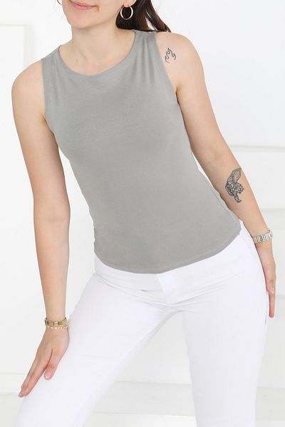 TOFİSA Zero Sleeve Bady Beige - 27374