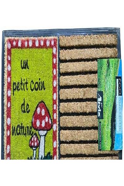 Alsaqer 45x75cm Coir Scraper Mat | Durable & Eco-Friendly Doormat for Indoor/Outdoor Entrance