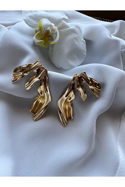 RİSE Gold Vintage Design Earrings
