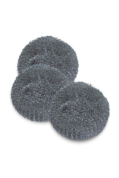 YORK YCZYSSTAL Steel Mesh Scrubber Set | 3-Piece Durable Cleaning Pads