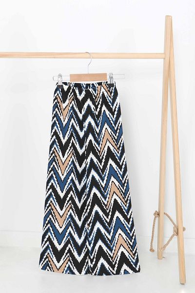 TOFİSA Girl's Indigo Patterned Trousers - 27379