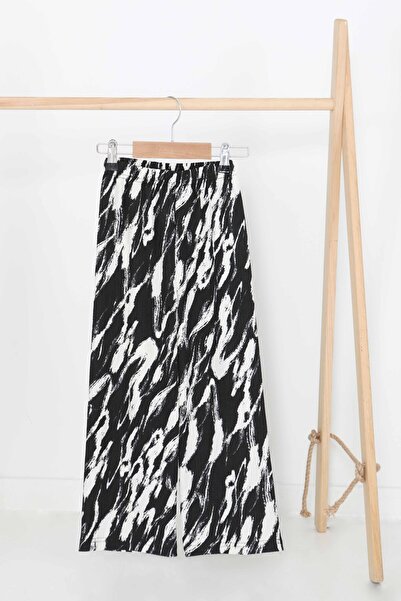 TOFİSA Κοριτσίστικο παντελόνι με μαύρο σχέδιο - 27380