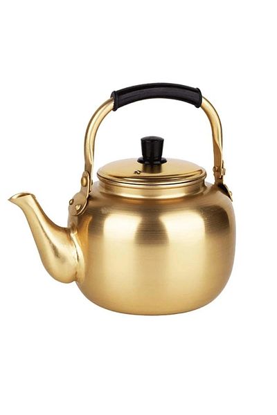 Dania Original Korean-made, high-quality, yellow aluminum tea kettle for all uses, 3-liter capacity