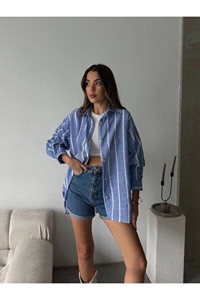 eBaa fashıon ÇİZGİLİ GÖMLEK