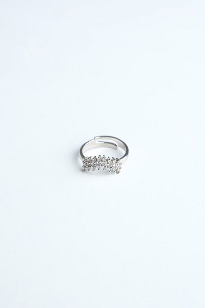Jack Ferrero Zircon Stone Women's Ring (Adjustable)
