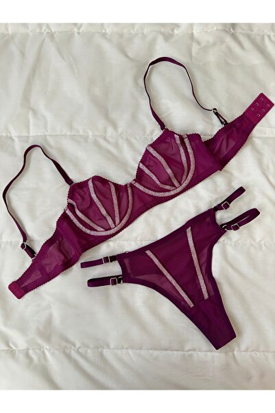 Feruzdesign Σετ Bralet Glitter Cherry Lori