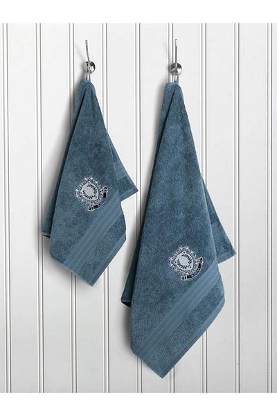 Karna Home Cotton Embroidered Pames Towel Set 50X90