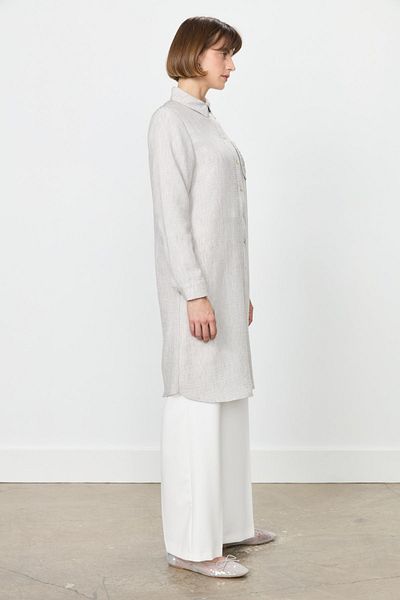 Nihan Brode Lace Detailed Tunic Gray