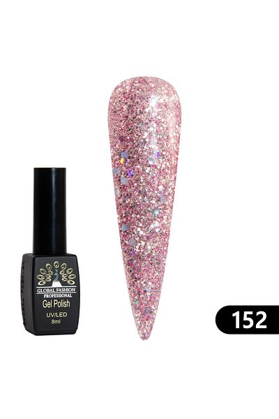 global fashion Oja semipermanenta BLACK ELITE, Global Fashion 8 ml, 152