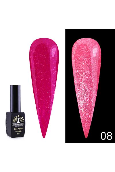 global fashion Oja semipermanenta Disco Summer 8ml, 08