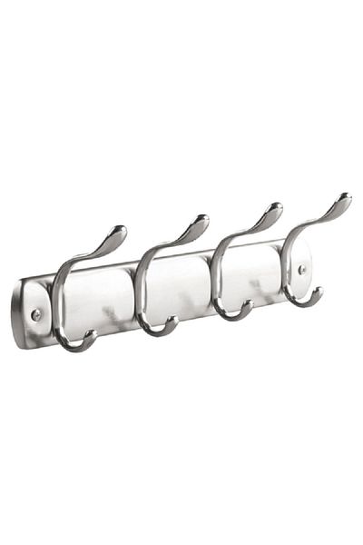 Interdesign Bruscia Wall-Mount Rack Silver