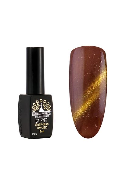 global fashion Oja semipermanenta Cat Eyes 8 ml, 25
