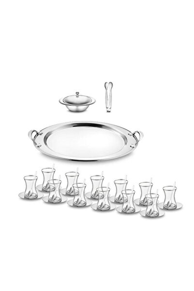 Jumbo Apollo 40 Parça Çelik Çay Seti