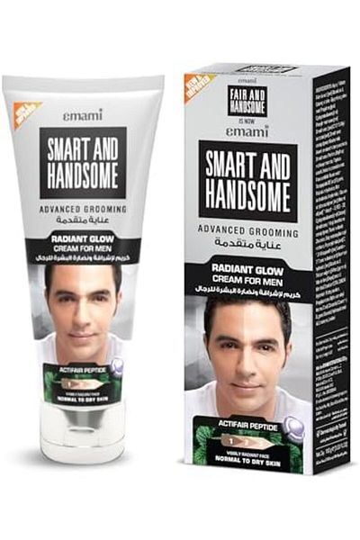 Emami Smart and Handsome Radiant Glow Cream by Emami, 100 grams | Daily Use Cream for Men | Penetrates 20