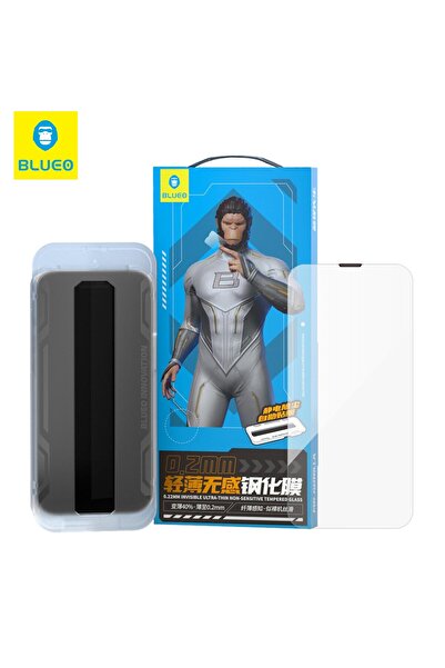 BLUEO 0.2 MM Ultra-Thin iPhone 13 Pro Max Uyumlu Uygulama Aparatlı ince Yükse...