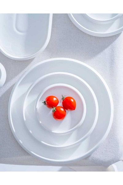 Pembishayatlar 31 Pieces Bombed Porcelain Breakfast Set