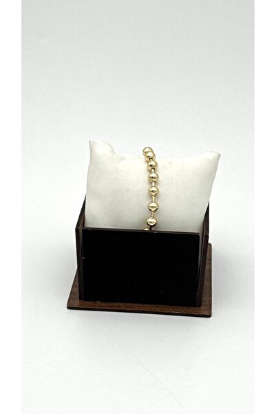 ELİOSA سوار من الفولاذ المقاوم للصدأ مزين بالخرز الذهبي