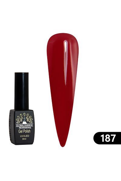 global fashion Oja semipermanenta BLACK ELITE, Global Fashion 8 ml, 187