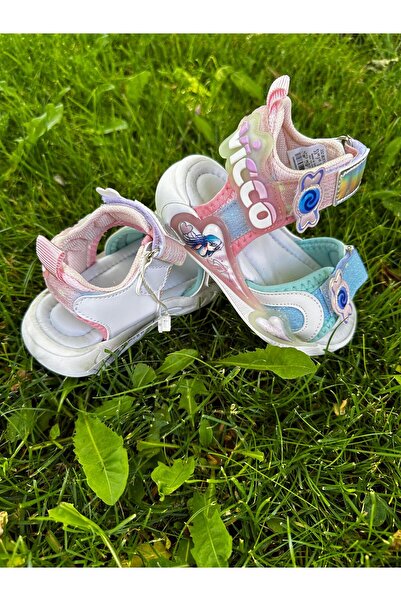 Vicco Size 22-30 Heart Detailed Flexible Non-Slip Sole Lightweight Girls' Sandals