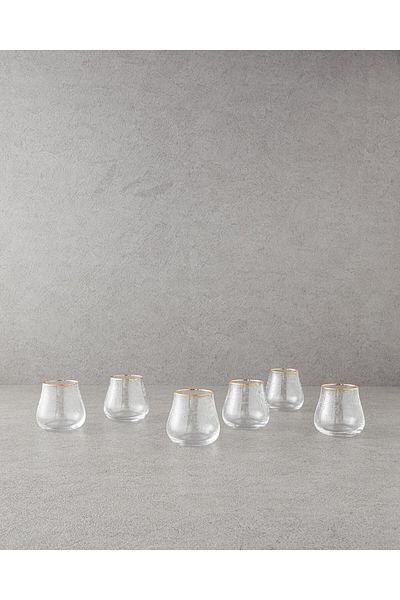 English Home Gracy Kristalin 6-Piece Glass 340 ml Gold