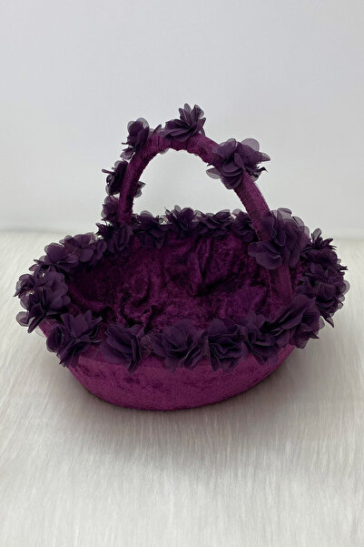 ZEYMERADE سلة هينا للعروس باللون الأرجواني، لحفلات الزفاف، الختان، الزواج، ال...