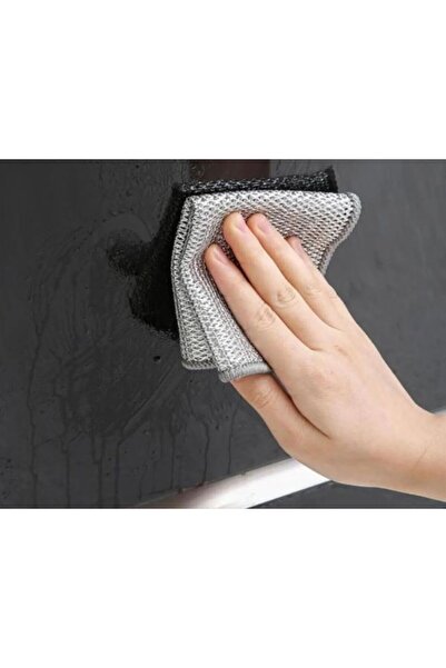 CRALİCHE Craliche 2 Pieces Wire Dishcloth Double Layer Bathroom Kitchen Cleaning Washcloth