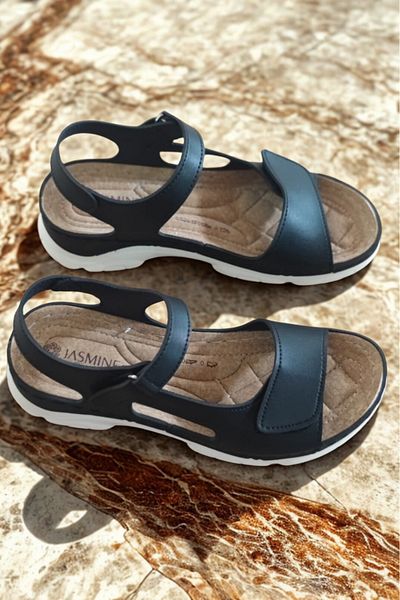 Weynes Women's Black Summer Casual Comfortable Sandals Wsb3070