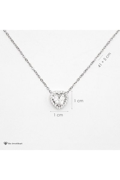 The Jewel Heart Forever Yours Necklace, Heart With Special Shine, Soulful Gift For Mom