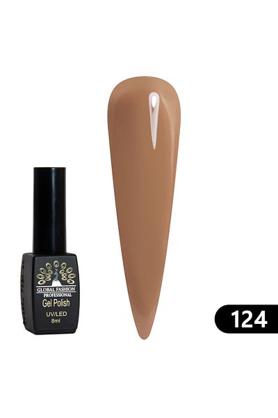 global fashion Oja semipermanenta BLACK ELITE, Global Fashion 8 ml, 124