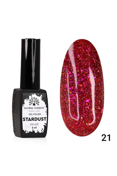 global fashion Oja semipermanenta Stardust, reflectorizant, Global Fashion 8ml, 21