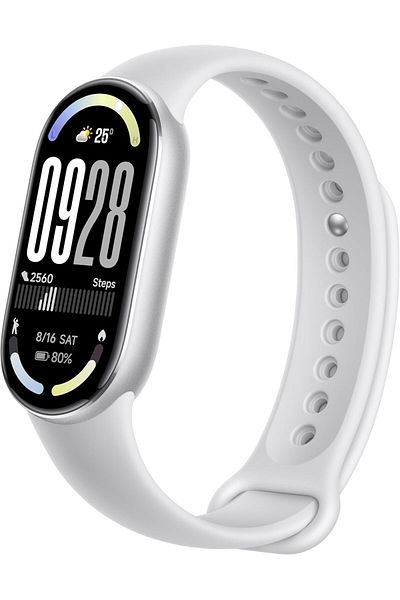 Xiaomi Smart Band 10 with AMOLED 1.75-Inch Display, Up to 21 Days, Frosted Silver