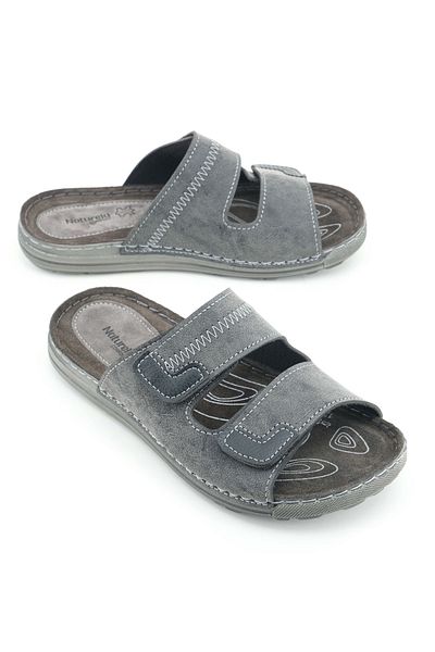 GEZER Naturela Comfort Men's Summer Insole Genuine Leather Double Velcro Adjustable Comfortable Sole Daily