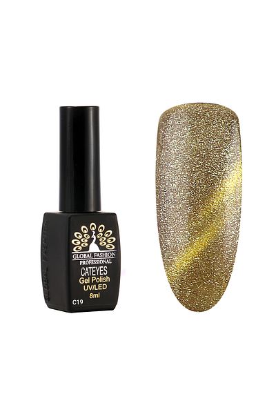 global fashion Oja semipermanenta Cat Eyes 8 ml, 19
