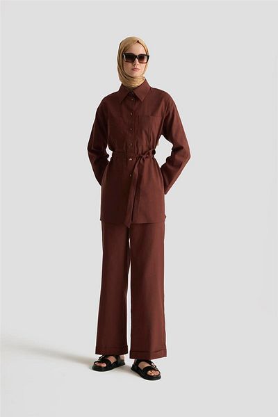 Armine Linen Set 25Yd9157 Claret Red