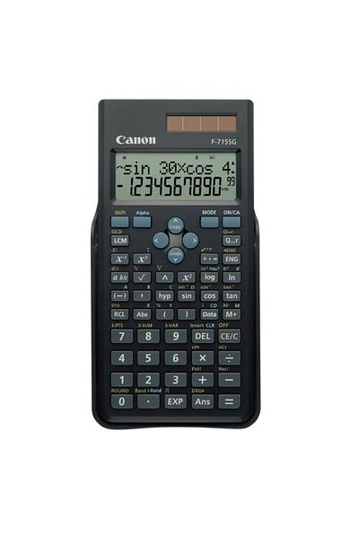 Canon Scientific Calculator 16 Digits, Canon F715SGBK, 165 x 80 x 14.5 mm, black