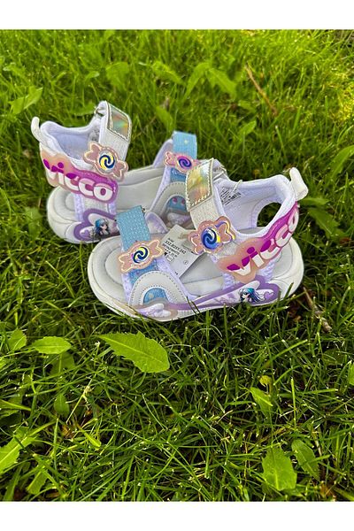 Vicco Size 22-30 Heart Detailed Flexible Non-Slip Sole Lightweight Girls' Sandals