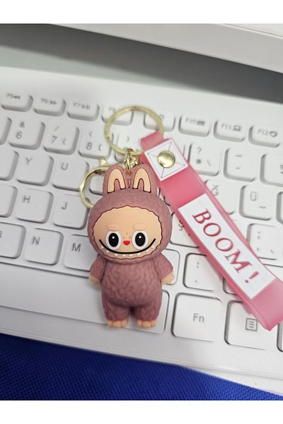 Meyra Accessories Lababubu Keychain Bag Ornament Cute Quality Silicone Keychain Plush Toy Gift
