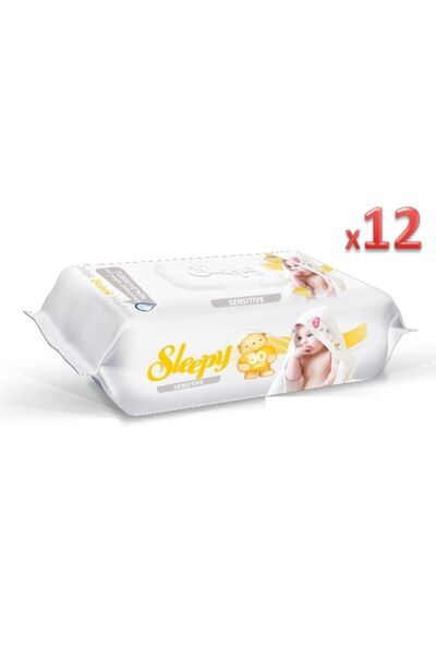 Sleepy Wet Towel Wipes Sensitive 90pcs * 12 Pack