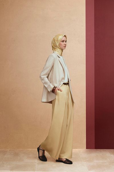 Armine Double Breasted Linen Jacket 25Y5917 Stone